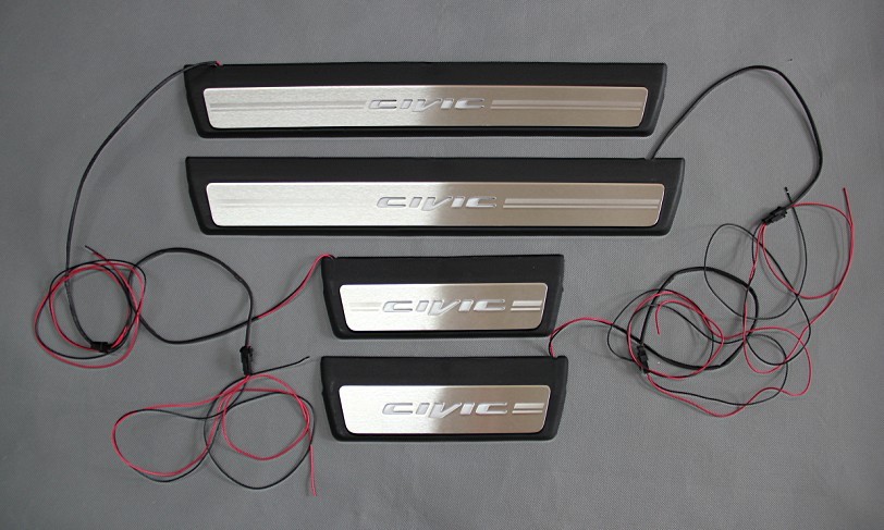 CIVIC 2012 LED door sills(genuine design)